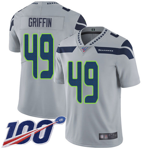 Seattle Seahawks Limited Grey Men Shaquem Griffin Alternate Jersey NFL Football #49 100th Season Vapor Untouchable->women nfl jersey->Women Jersey